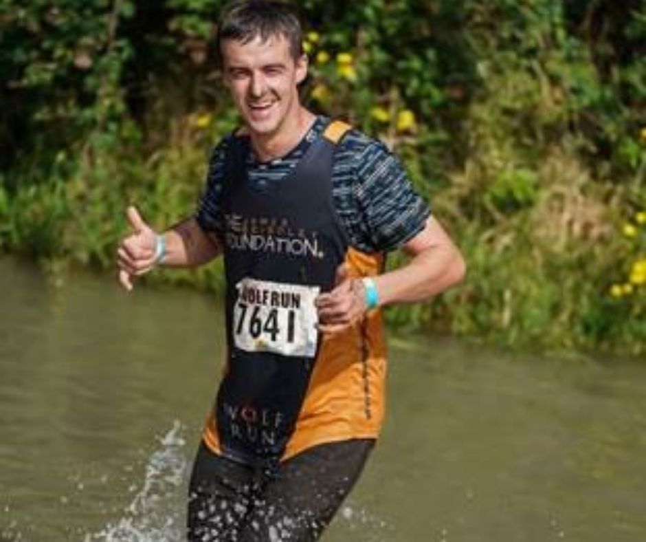 Andy Buckland runs the Wolf Run for the James Brindley Foundation
