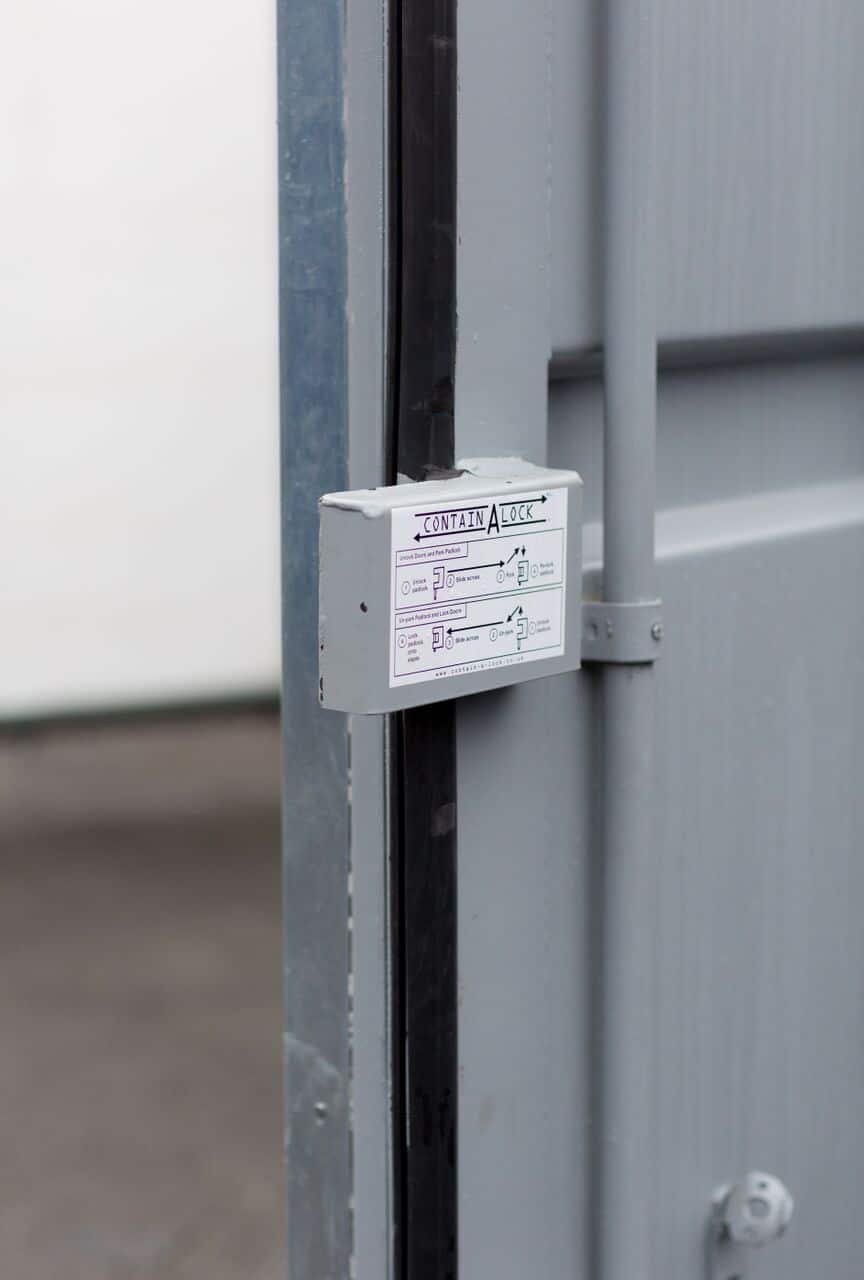 grey container with contain-a-lock