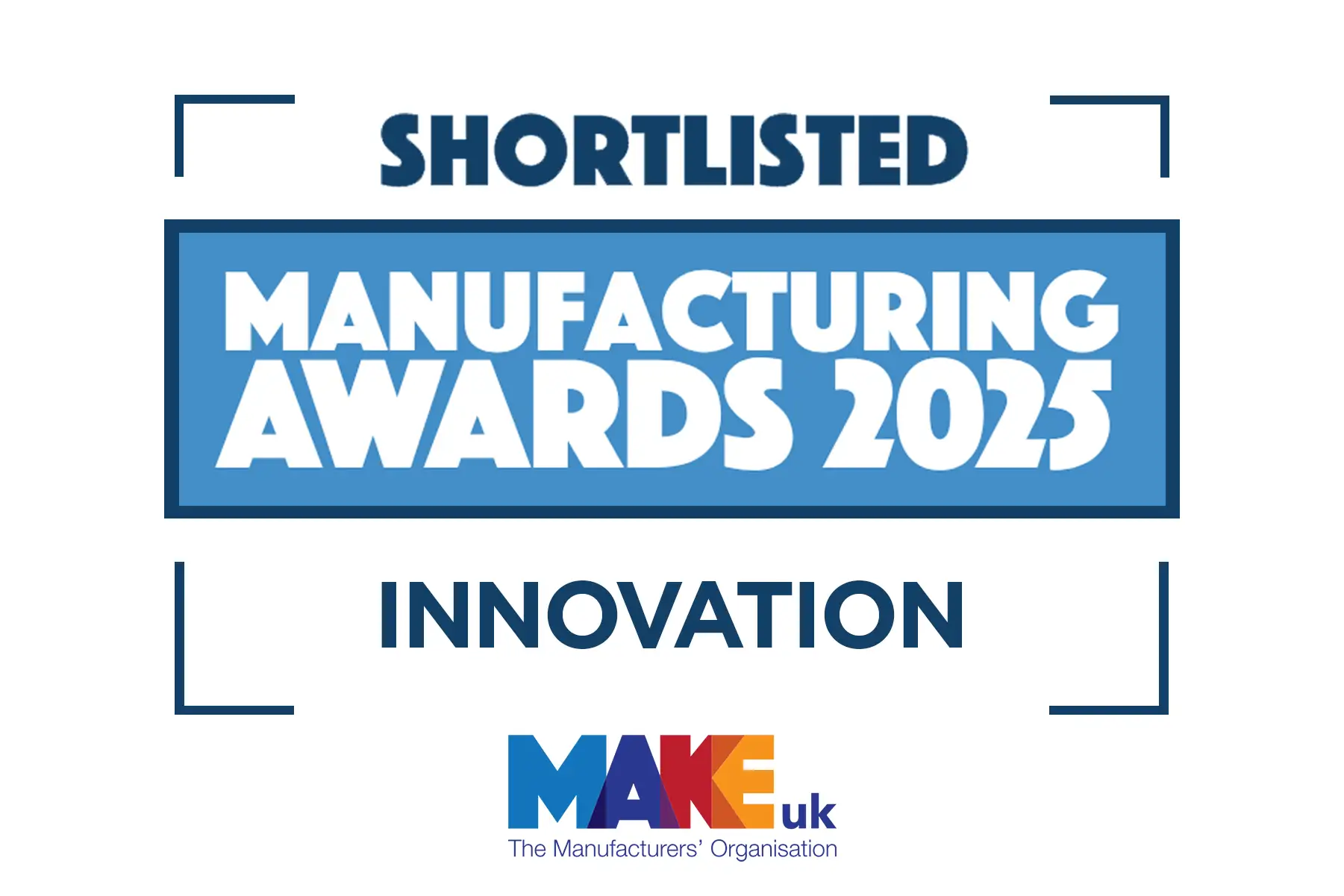 Shortlisted Manufacturing Awards 2025 Innovation, Make UK The Manufacturers’ Organisation logo