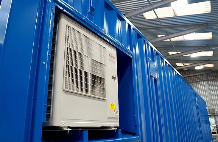 Shipping Container HVAC Systems | S Jones Containers