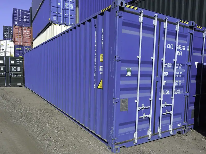 40ft high cube containers in RAL5010
