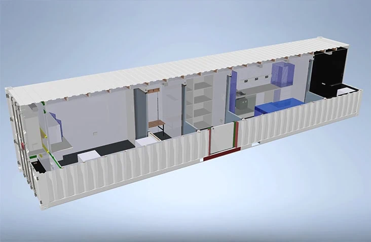 Shipping Container Partitial Shipping Container Partitions | S Jones Containers