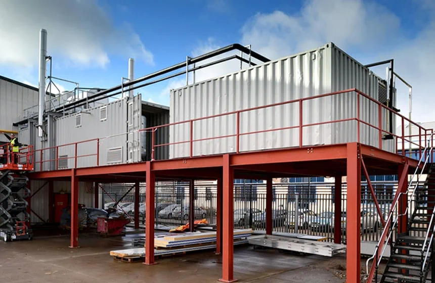 Integrated Container Boiler Boiler Housing and Plant Rooms | S Jones Containers